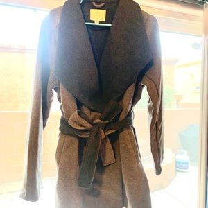 Wool wrap coat